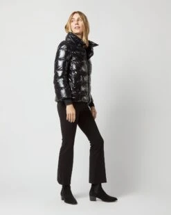 HERNO Gloss Short Jacket With Knit Gloves In Black -HERNO || ULLA JOHNSON || A.P.C. Shop S72701 900