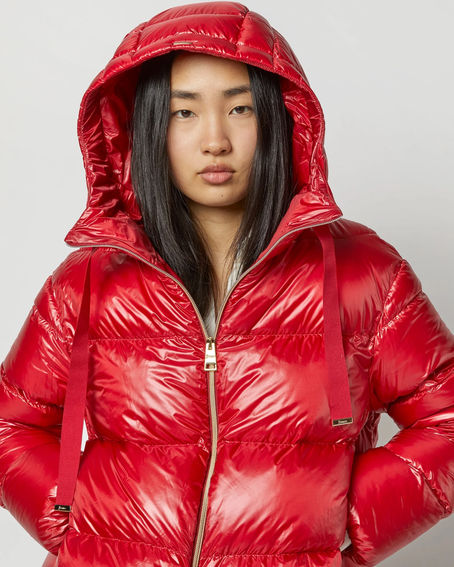 HERNO Oversized Bomber With Hood In Red 8 HERNO Oversized Bomber With Hood In Red - Image 8