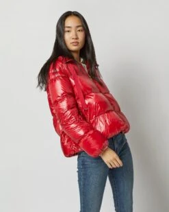 HERNO Oversized Bomber With Hood In Red 10 HERNO Oversized Bomber With Hood In Red -HERNO || ULLA JOHNSON || A.P.C. Shop S72702 5085