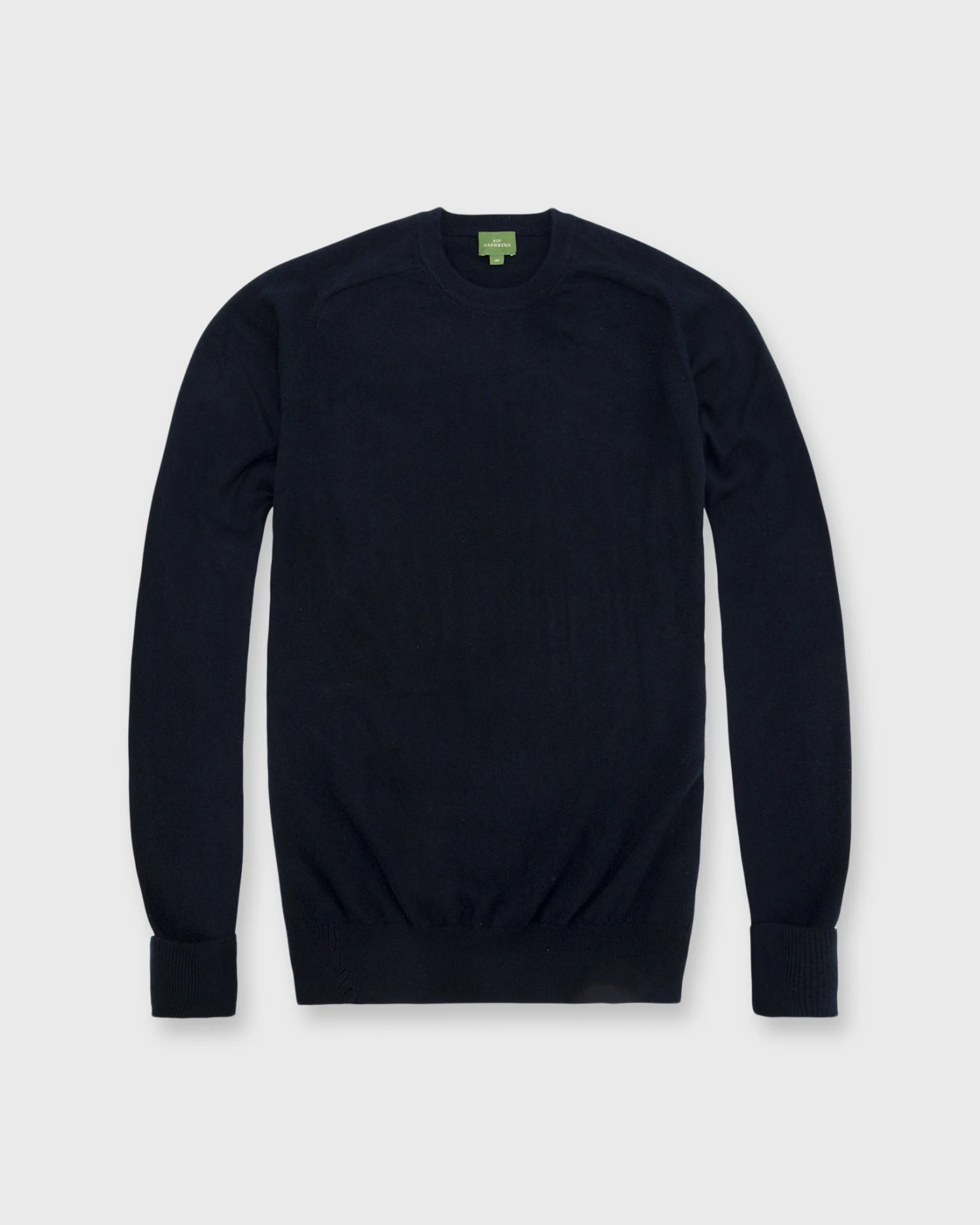 Classic Crewneck Sweater In Navy Cashmere 1 Classic Crewneck Sweater In Navy Cashmere
