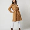 Caterina Coat In Camel Double-Faced Melton