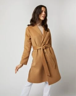 Caterina Coat In Camel Double-Faced Melton 11 Caterina Coat In Camel Double-Faced Melton -HERNO || ULLA JOHNSON || A.P.C. Shop s71453 6096