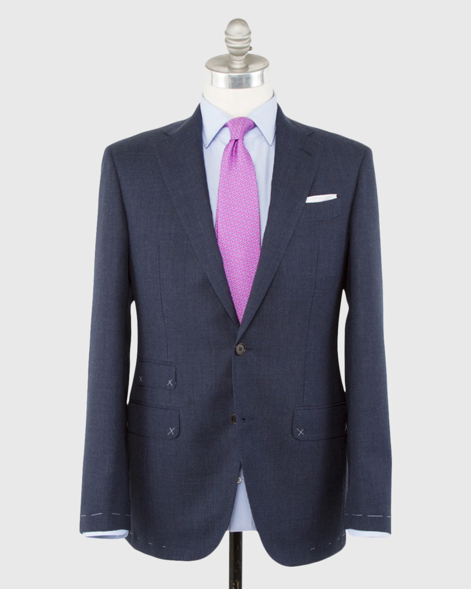 Kincaid No. 3 Suit In Air Force Blue High-Twist 1 Kincaid No. 3 Suit In Air Force Blue High-Twist